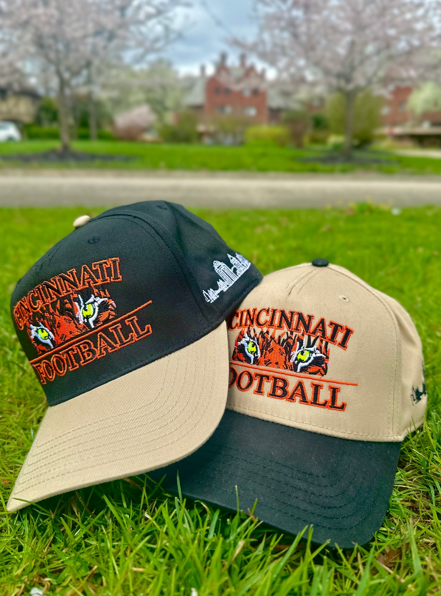 Welcome to the Queen City Cap - Black | Side Skyline