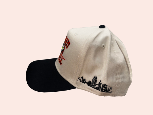 Welcome to the Queen City Cap - Cream | Side Skyline