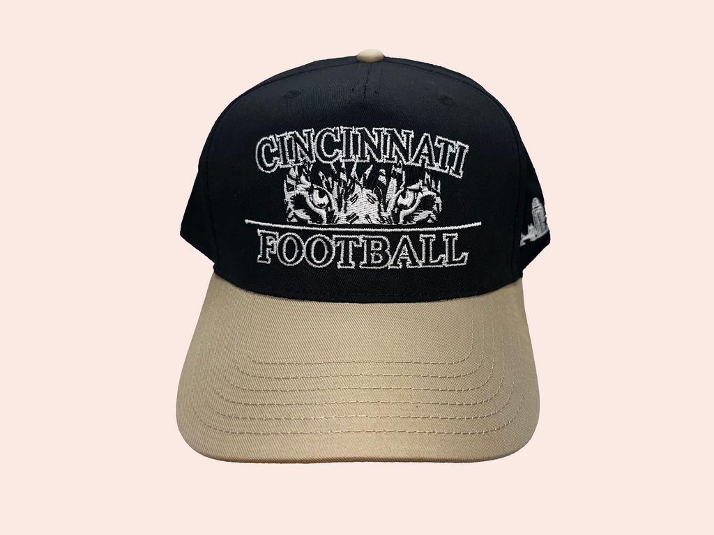 Welcome to the Queen City Cap - Black | Side Skyline (White Tiger Edition)