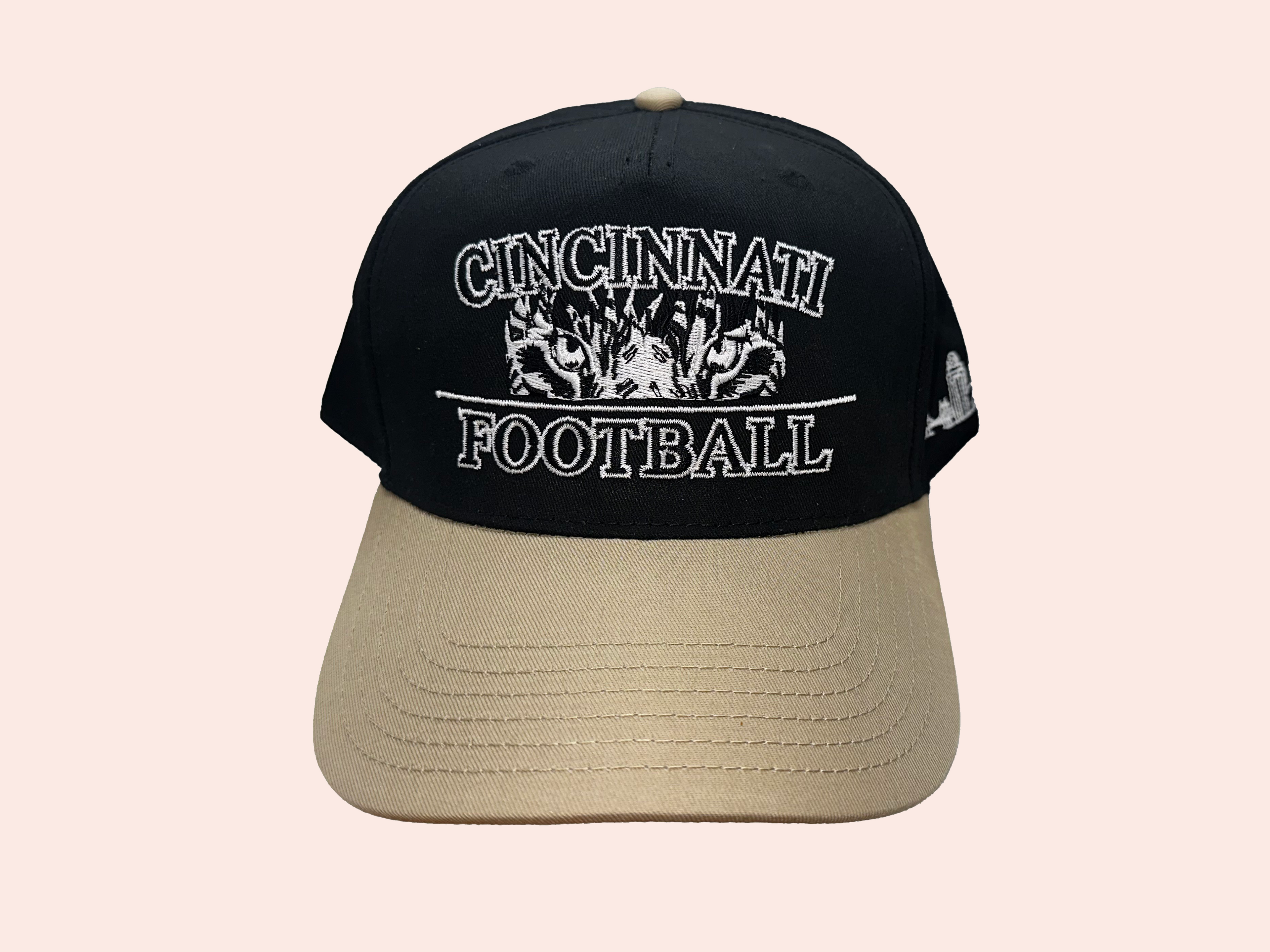 Welcome to the Queen City Cap - Black | Side Skyline (White Tiger Edition)